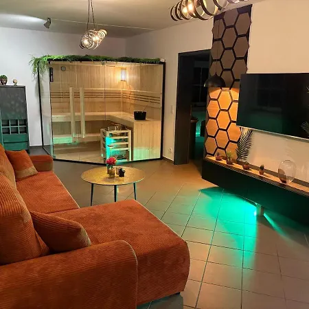 Apartmán Wellnesshaus - Whirlpool, Sauna, Kueche, 24-7 *